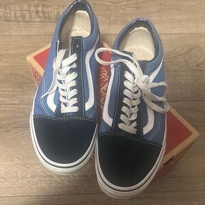 Blue and Black Sneakers